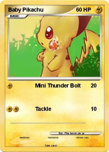Pokemon Baby Pikachu