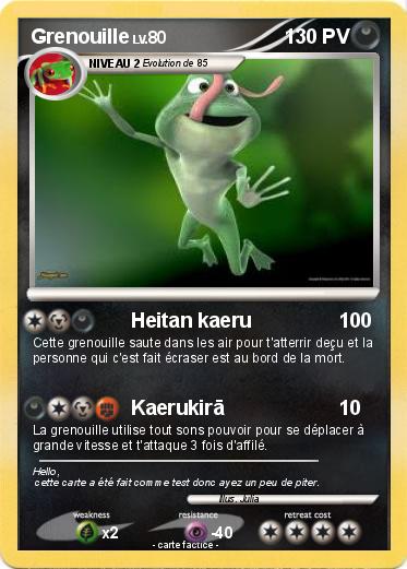 Pokemon Grenouille