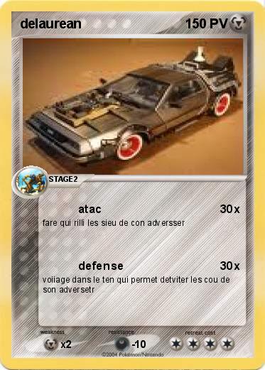 Pokemon delaurean