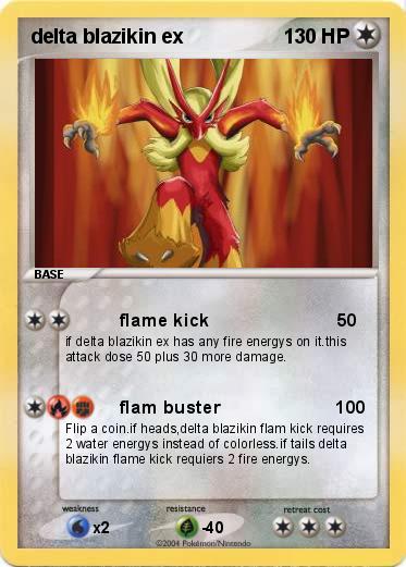 Pokemon delta blazikin ex