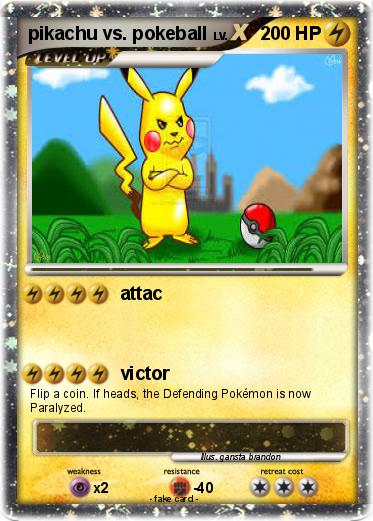 Pokemon pikachu vs. pokeball