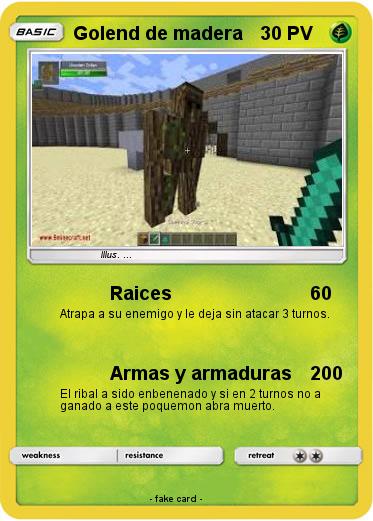 Pokemon Golend de madera