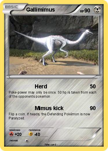 Pokemon Gallimimus