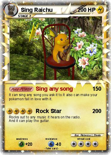 Pokemon Sing Raichu