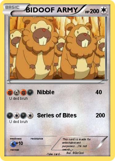 Pokemon BIDOOF ARMY