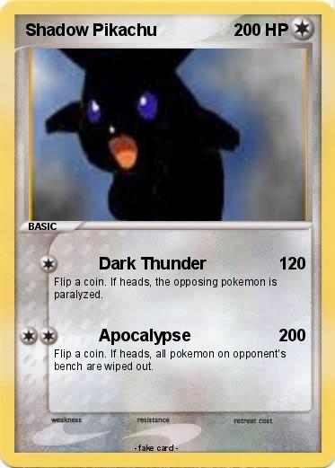 Pokemon Shadow Pikachu