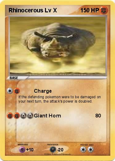 Pokemon Rhinocerous Lv X