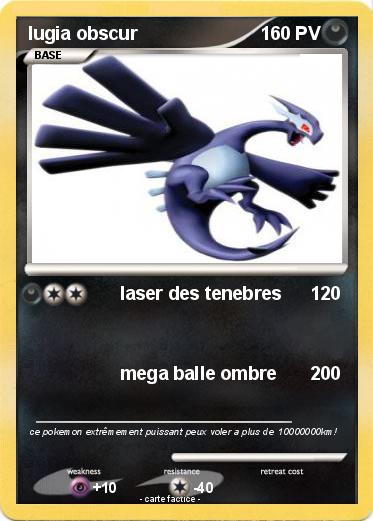 Pokemon lugia obscur