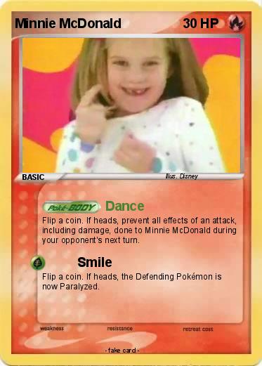 Pokemon Minnie McDonald