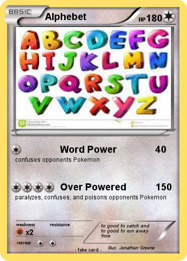 Pokemon Alphebet