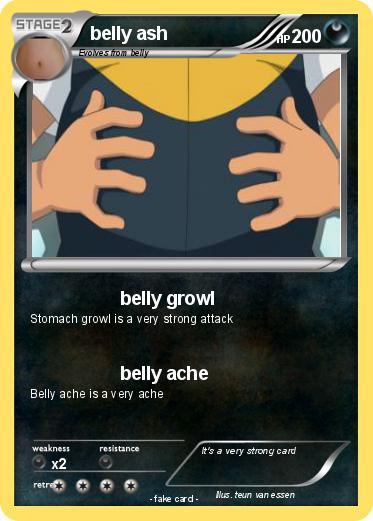 Pokémon belly ash - belly growl.