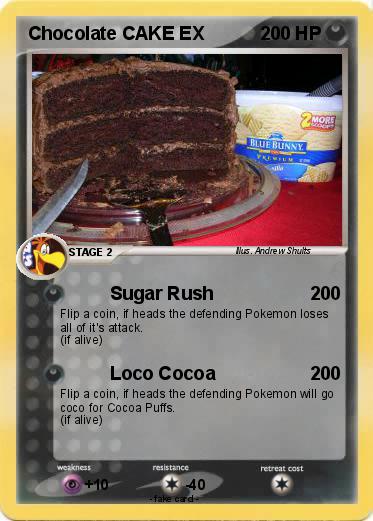 Pokemon Chocolate CAKE EX