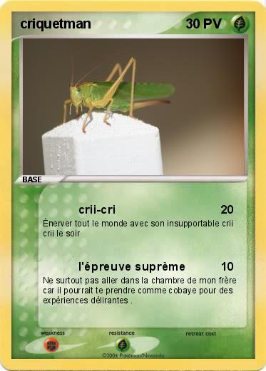 Pokemon criquetman
