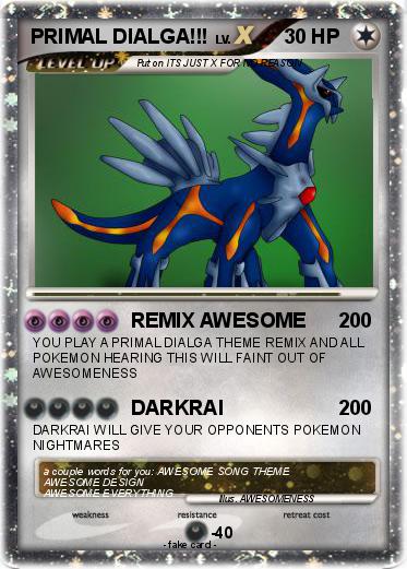 Pokemon PRIMAL DIALGA!!!