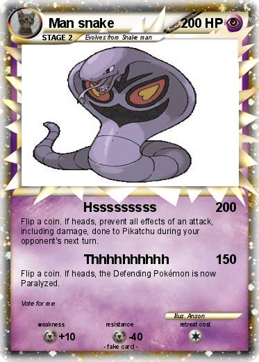 Pokemon Man snake