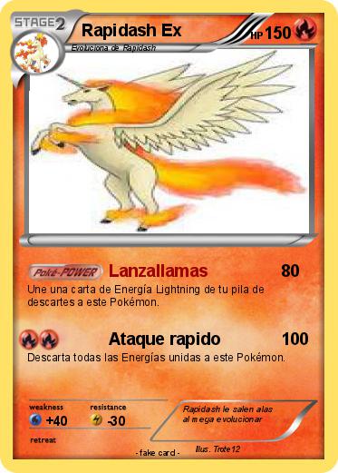 Pokemon Rapidash Ex
