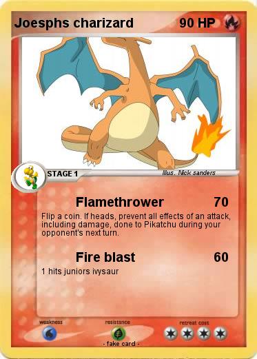 Pokemon Joesphs charizard