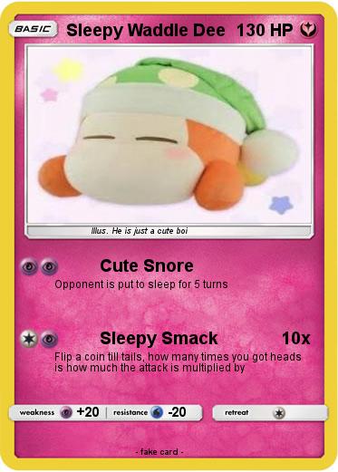 Pokemon Sleepy Waddle Dee
