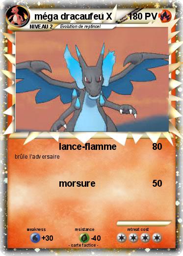 Pokemon méga dracaufeu X