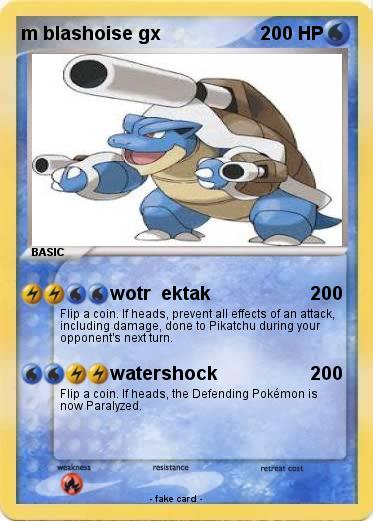 Pokemon m blashoise gx