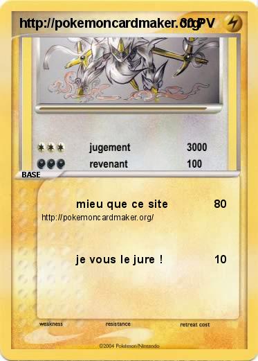 Pokemon http://pokemoncardmaker.org/