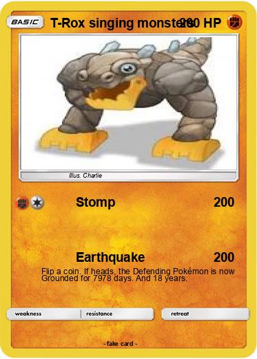 Pokemon T-Rox singing monsters