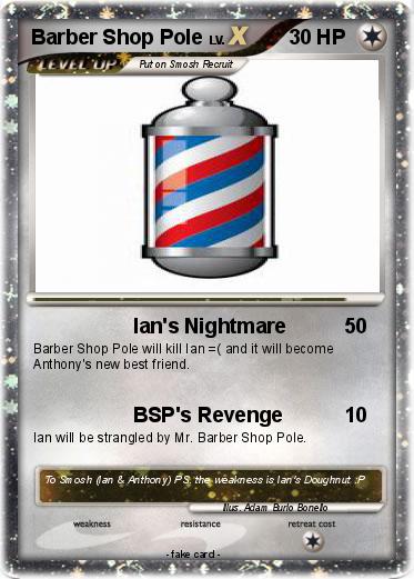 Pokemon Barber Shop Pole