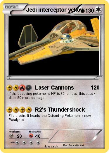 Pokemon Jedi interceptor yellow
