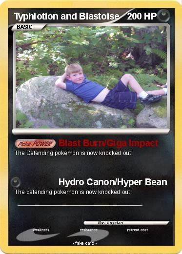 Pokemon Typhlotion and Blastoise