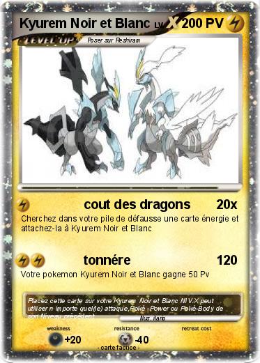 Pokemon Kyurem Noir et Blanc