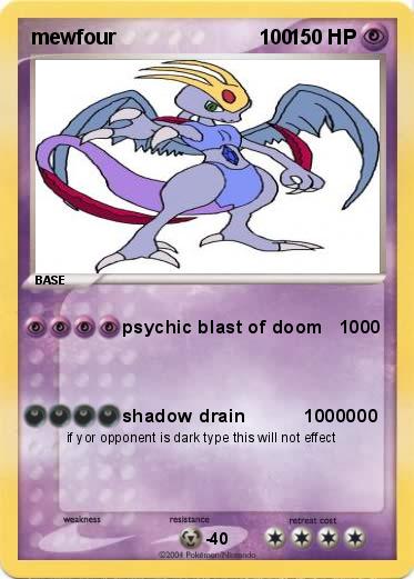 Pokemon mewfour                         100