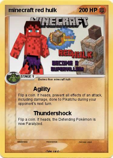 Pokemon minecraft red hulk