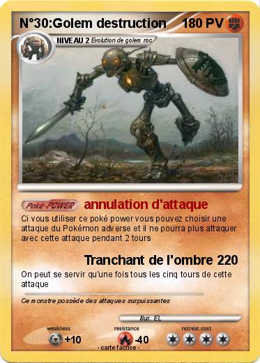 Pokemon N°30:Golem destruction