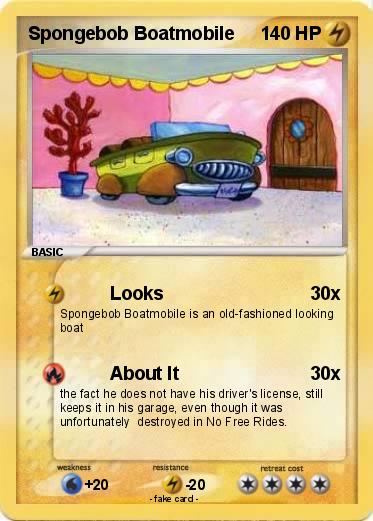 Pokemon Spongebob Boatmobile