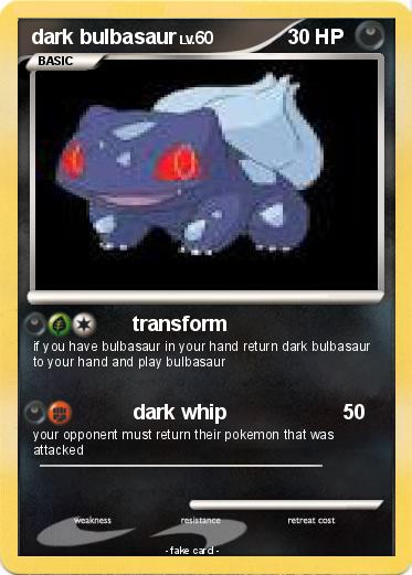 Pokemon dark bulbasaur