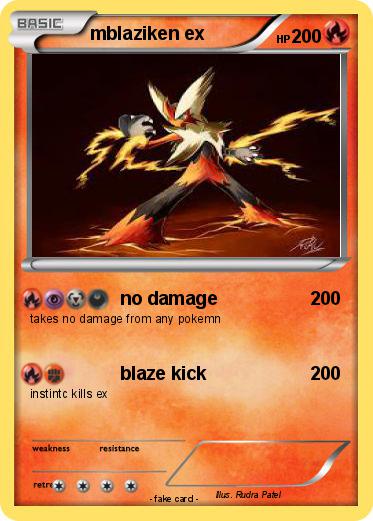 Pokemon mblaziken ex