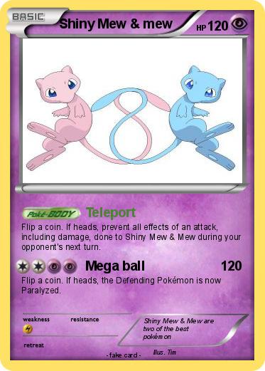 Pokemon Shiny Mew & mew