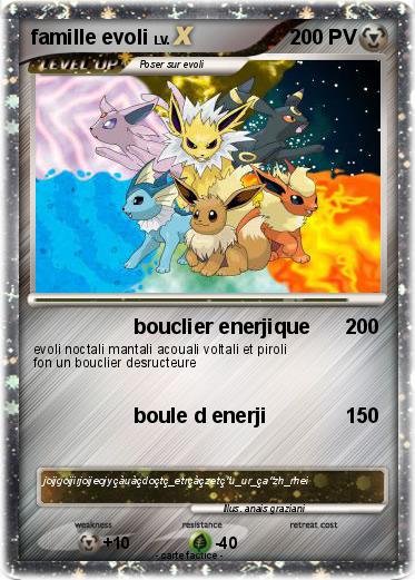 Pokemon famille evoli