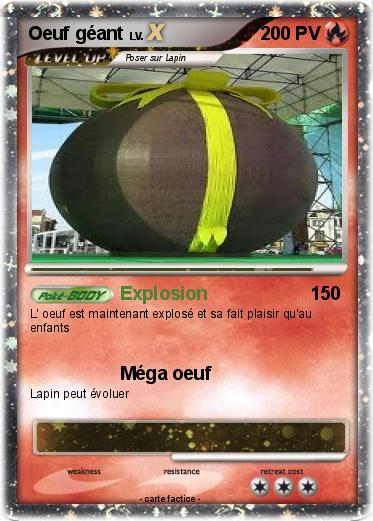 Pokemon Oeuf géant