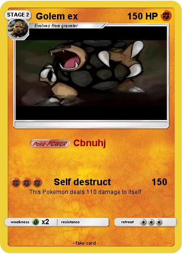 Pokemon Golem ex