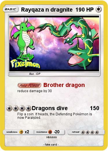 Pokemon Rayqaza n dragnite