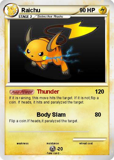 Pokemon Raichu