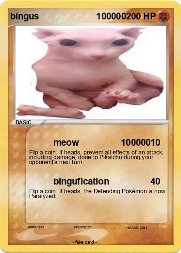 Pokemon bingus                       100000