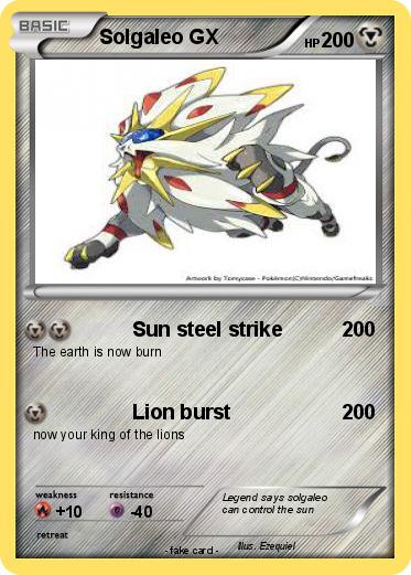 Pokemon Solgaleo GX