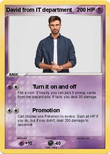 Pokemon David from IT department