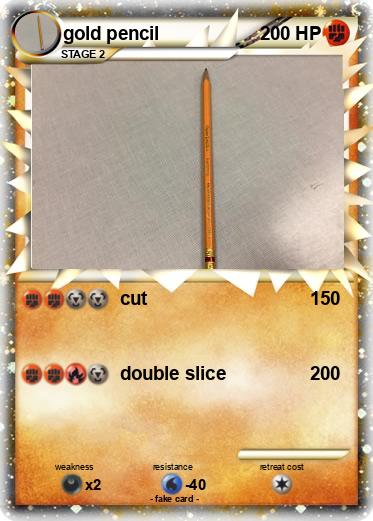 Pokemon gold pencil