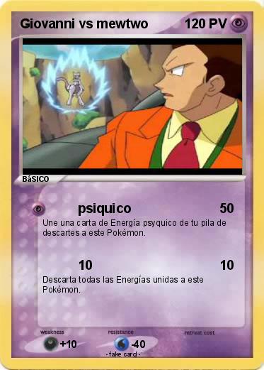 Pokemon Giovanni vs mewtwo
