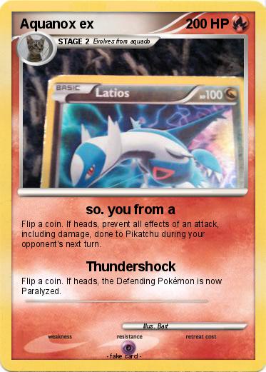 Pokemon Aquanox ex