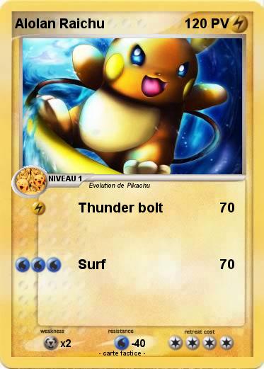 Pokemon Alolan Raichu