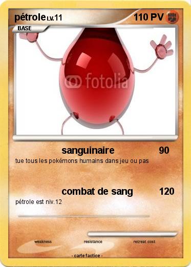 Pokemon pétrole
